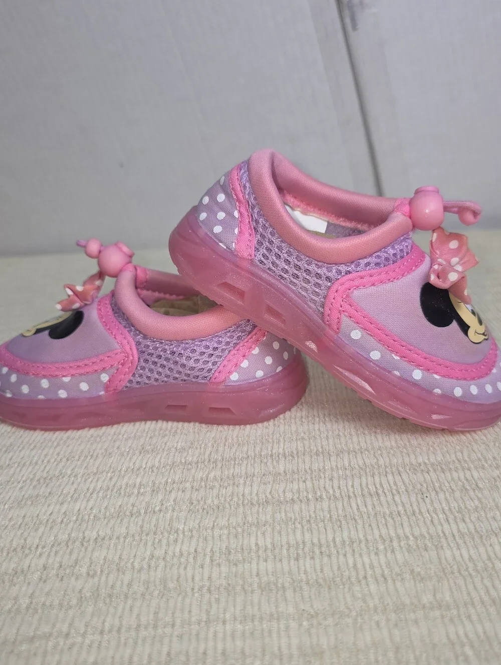 Disney Junior Minnie Mouse Water Shoes Aqua Beach Pool Toddler Size S 5 6 Pink